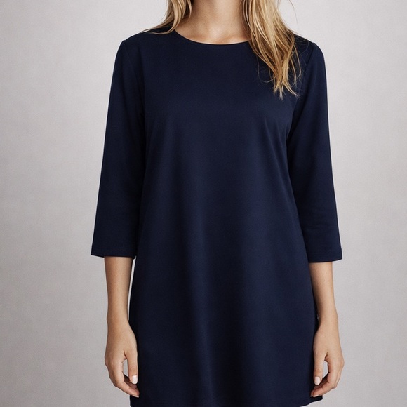 MM Lafleur Dresses & Skirts - MM LaFleur Navy Blue 3/4 Sleeve Sheath Work Dress Size 12